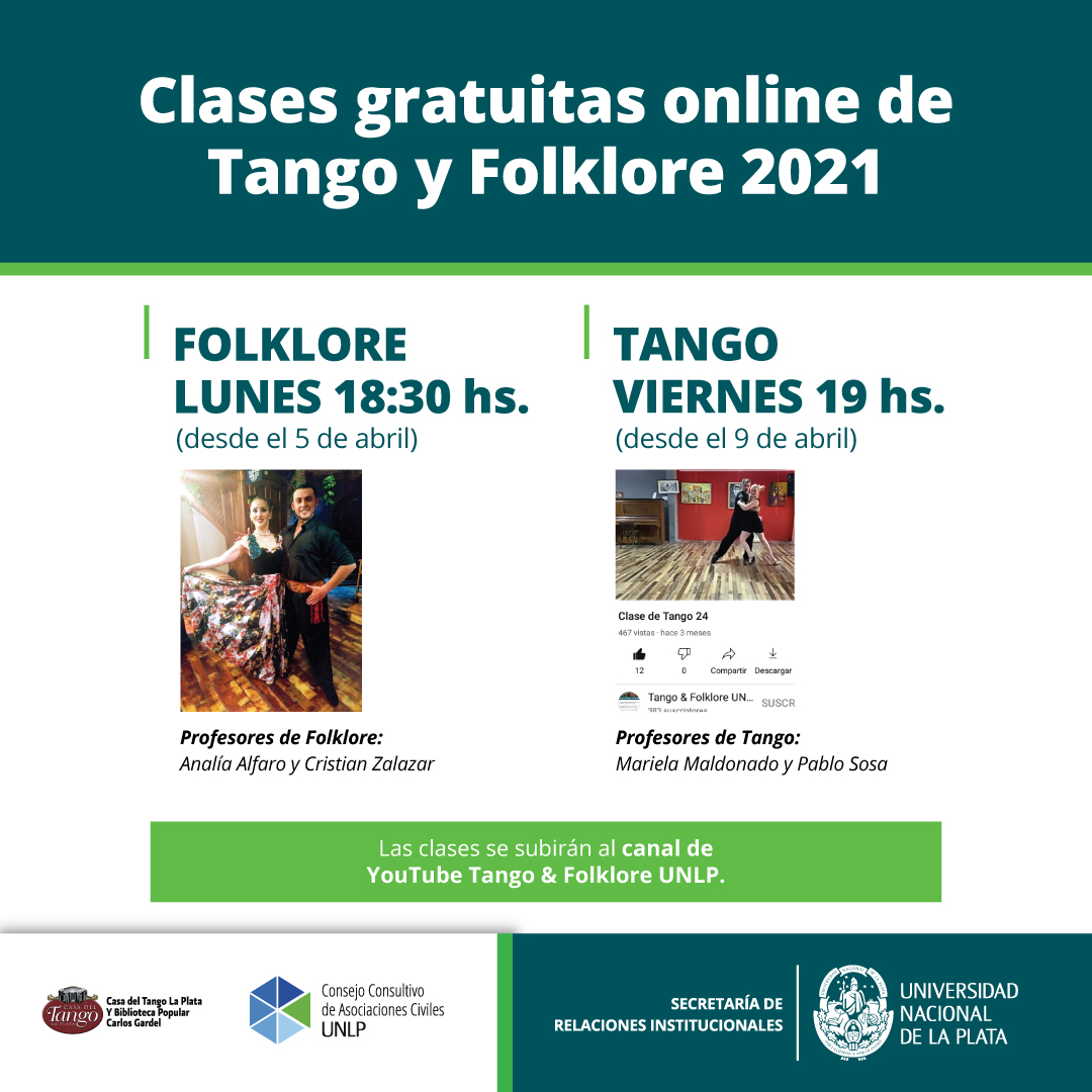 Clases online de Tango y Folklore 2021