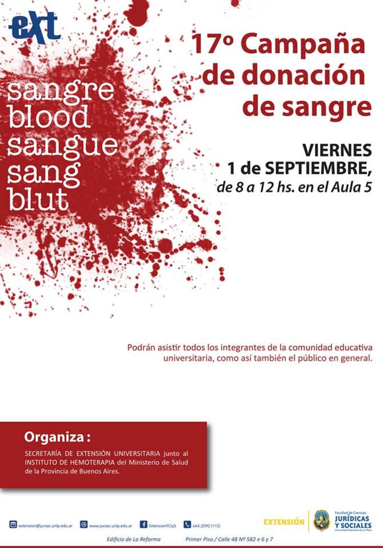 17º Campaña de donación de sangre