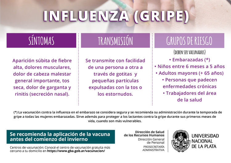 Campaña de información y prevención de la gripe 